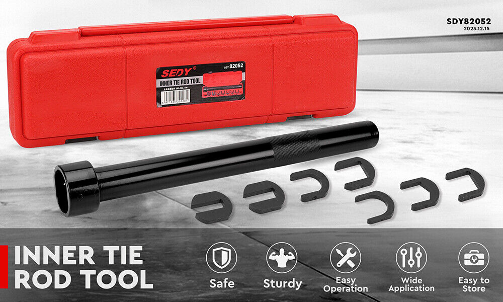 SEDY Inner Tie Rod Removal Tool Kit 1/2 Inch Drive Tube Inner Tie Rods Vehicle 3