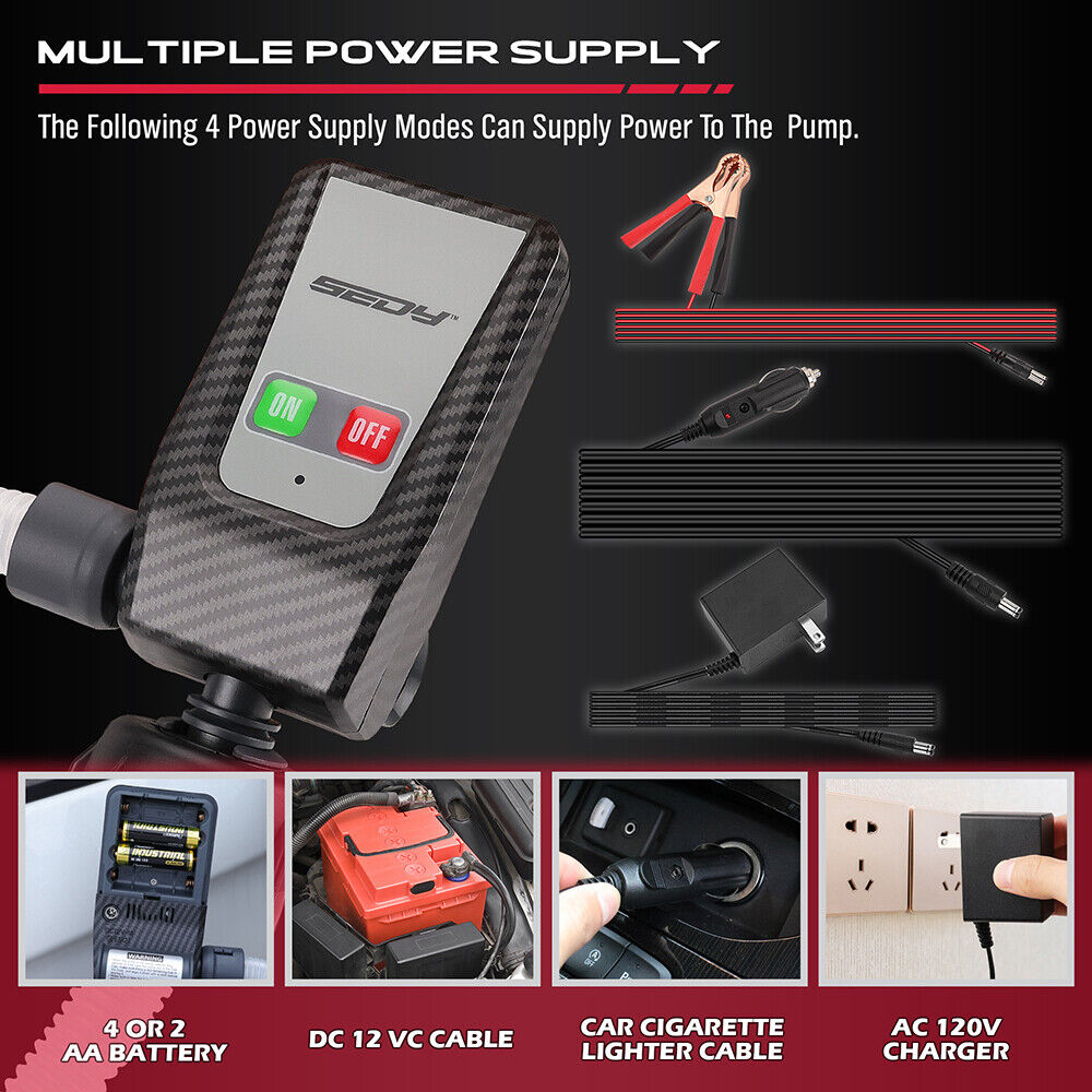 Multipurpose Fuel Transfer Pump Battery Powered Gasoline Hose Transfer Pump Au 3