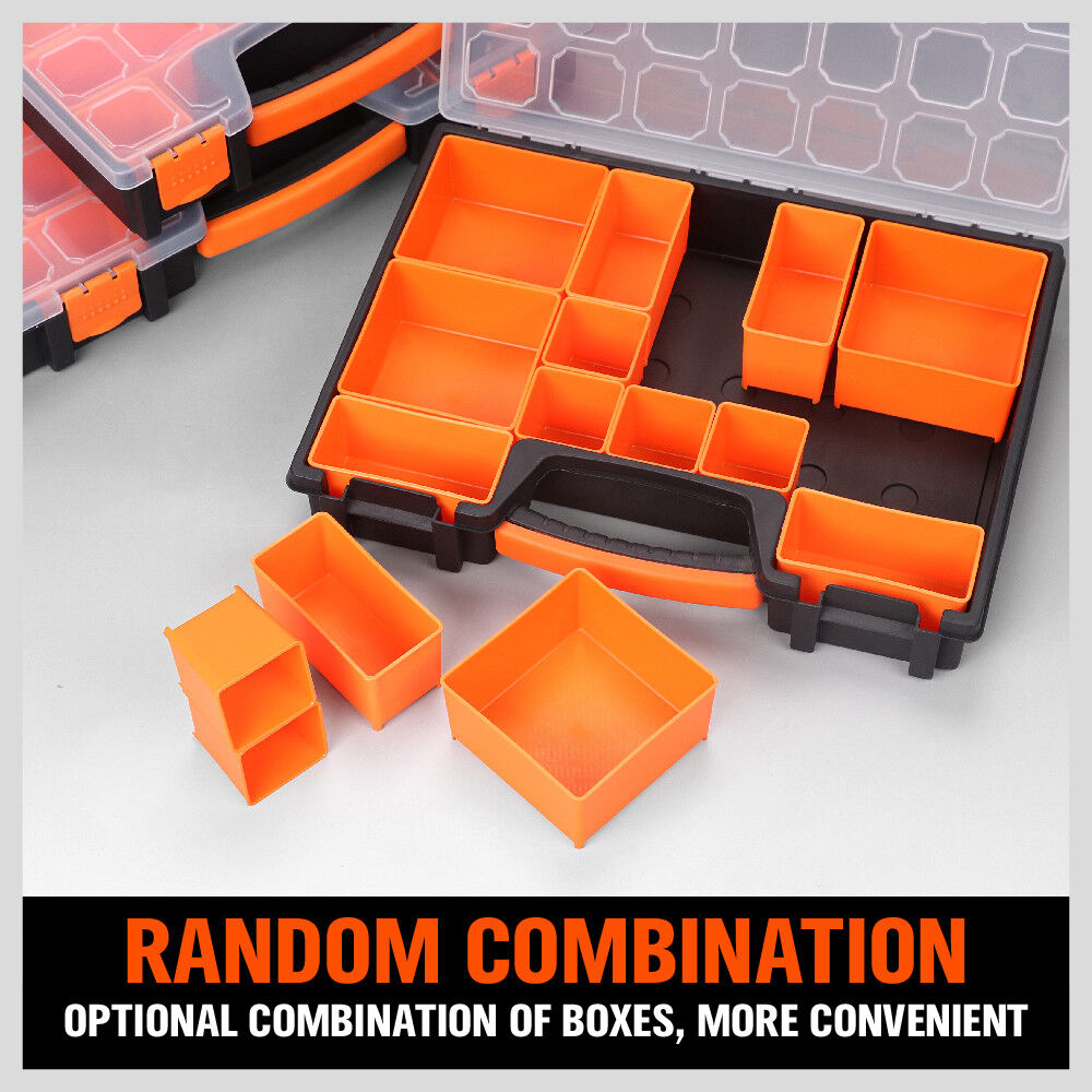 22 Compartments Parts Storage Box Tool Organizer Plastic Bin Carry Case 5