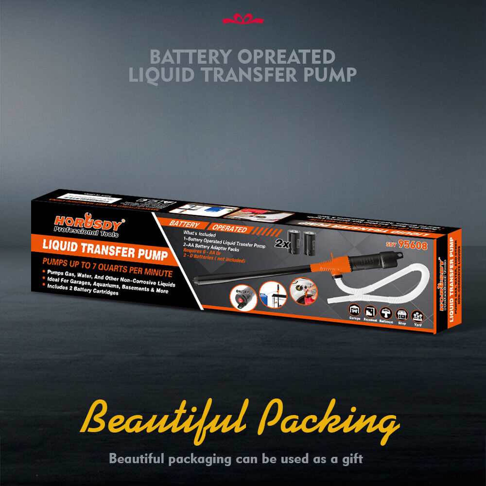 Electric Oil Extractor Pump, Battery Power Fluid Extractors for Water Fuel Oil Pumping with Flexible Hose 8