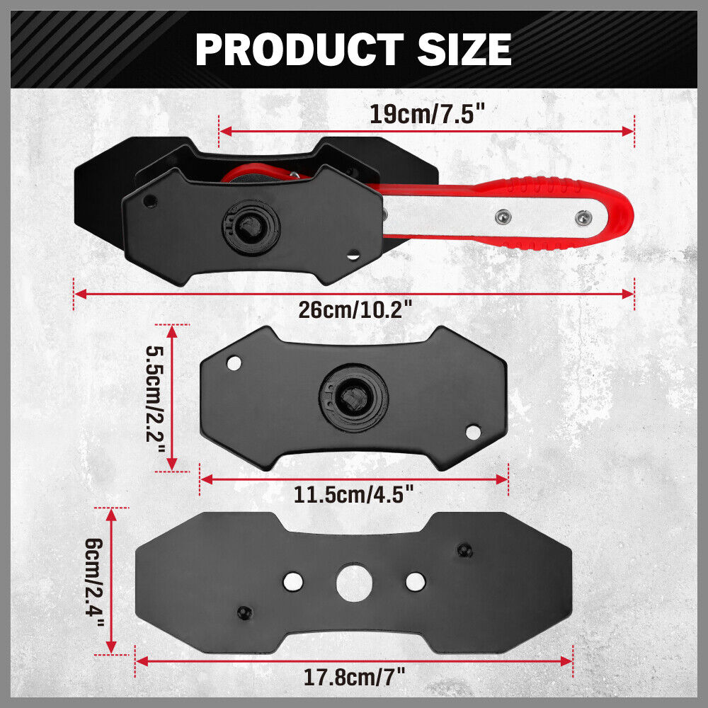 SEDY Car Brake Caliper Tool 360° Swing Ratchet Wrench Car Wheel Piston Spreader 4