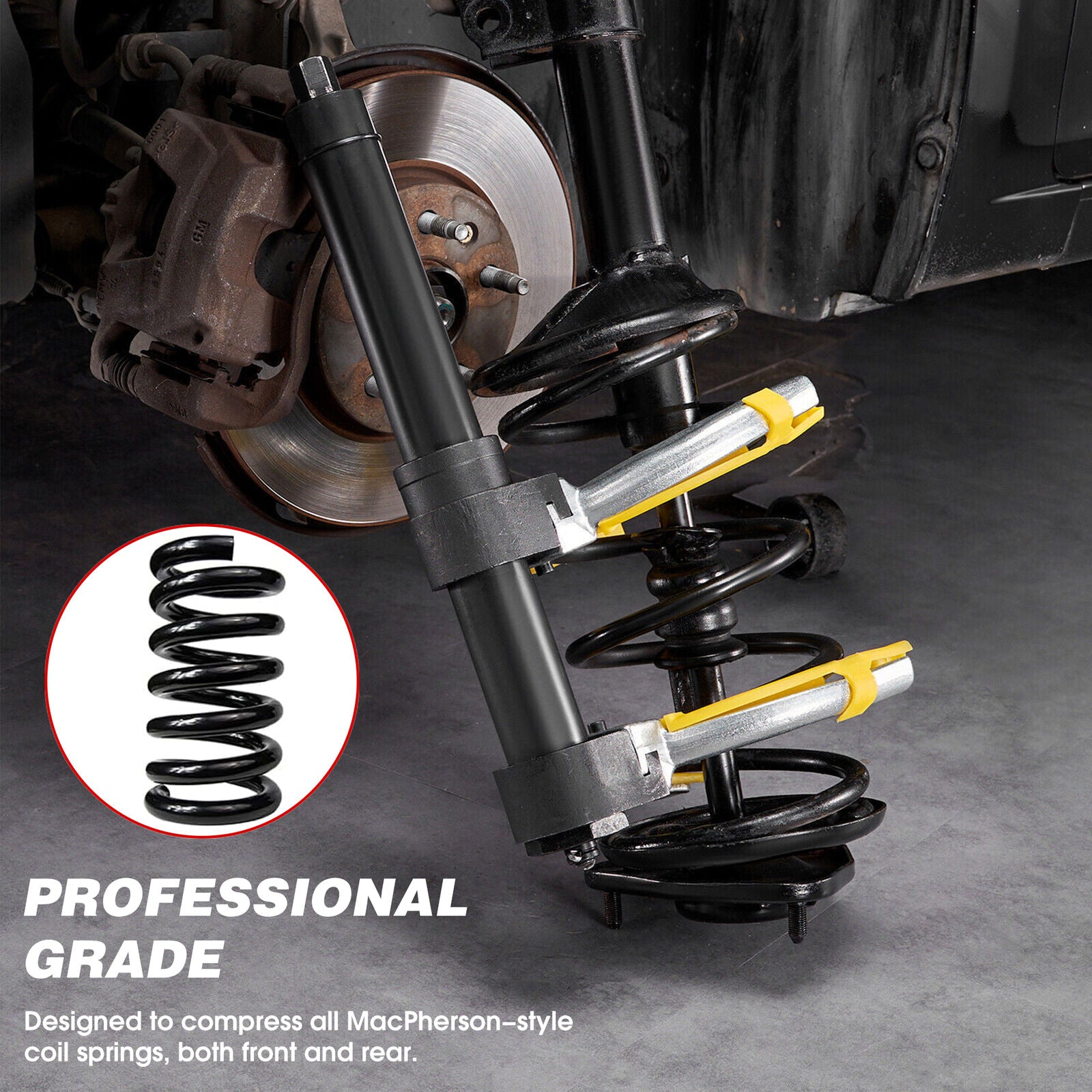 HORUSDY 4500Kg Macpherson Strut Coil Spring Compressor Dumper Extractor Tool 9