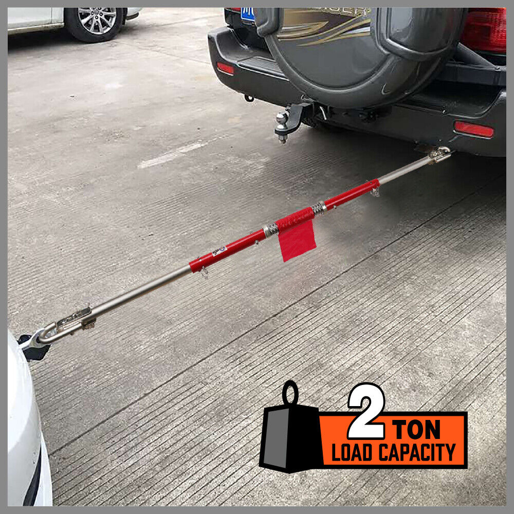 3Pcs 2 Ton Trailer Hitch 186cm Heavy Duty Tow Bar 4wd Trailer Spring Buffer Au 8