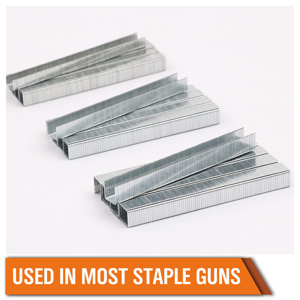 2000Pc Door Shaped Staples Heavy Duty Nails Staple Gun Stapler Refills 8/10/12mm 6