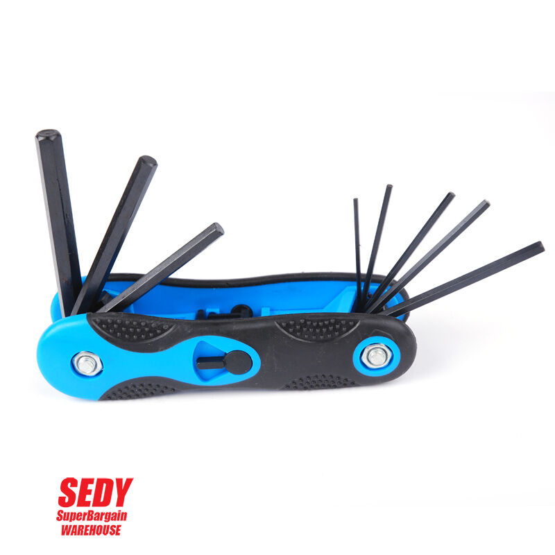 3x Folding Torx Key Hex Key Ball End Allen Key Set Tools Wrench Spanner Opener 3