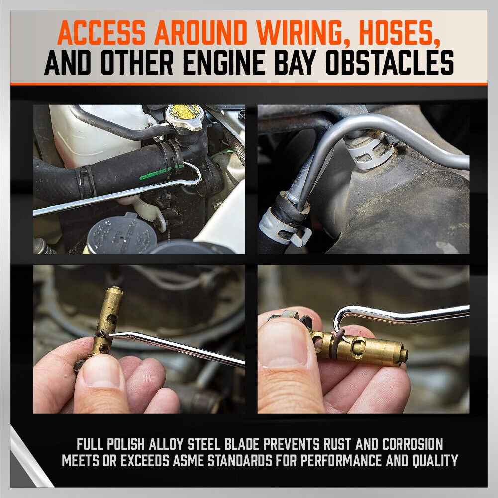 8Pc Pick And Hook Set Oil Seal O-Ring Puller Extractors Seal Gasket Remove Tool 5