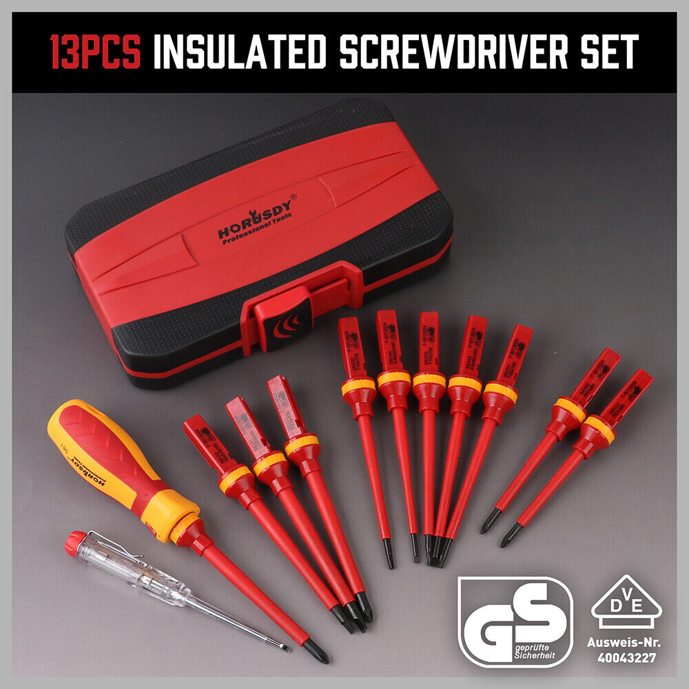SEDY 13Pcs 1000V Magnetic Insulated Electrician Screwdriver Set VDE Certified 5