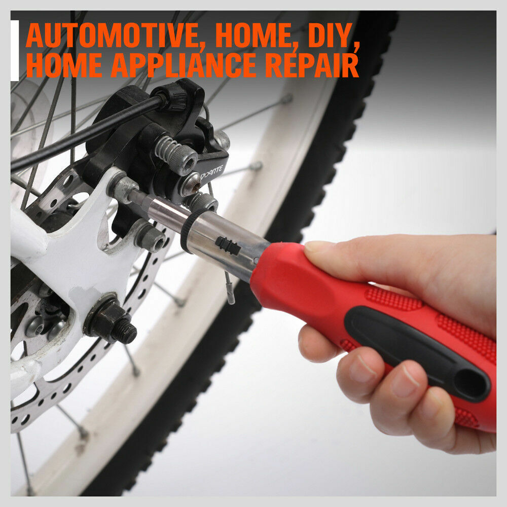 100Pc Screwdriver Set Ratchet Handle Socket Slot Pozi Hex Star Square Bits Rack 11