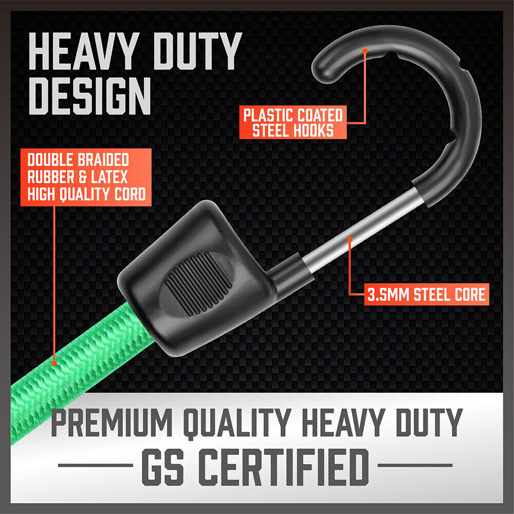 30-Piece Premium Bungee Cord Assortment Includes 10” to 40” Bungee Cords, Canopy Ties & Tarp Clips 4