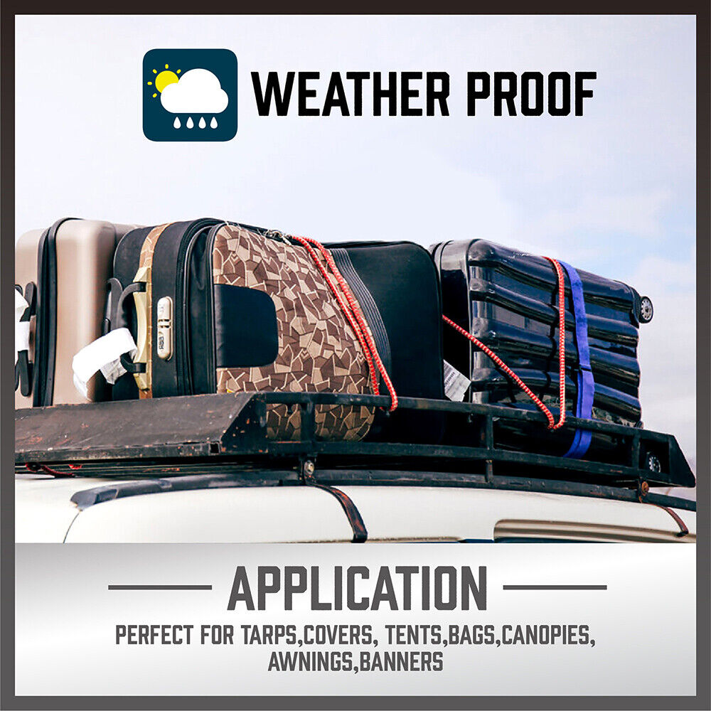 30-Piece Premium Bungee Cord Assortment Includes 10” to 40” Bungee Cords, Canopy Ties & Tarp Clips 7