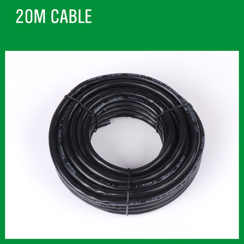 20M X 5 Core Wire Cable Trailer Cable Automotive Boat Caravan Truck Coil V90 PVC 3