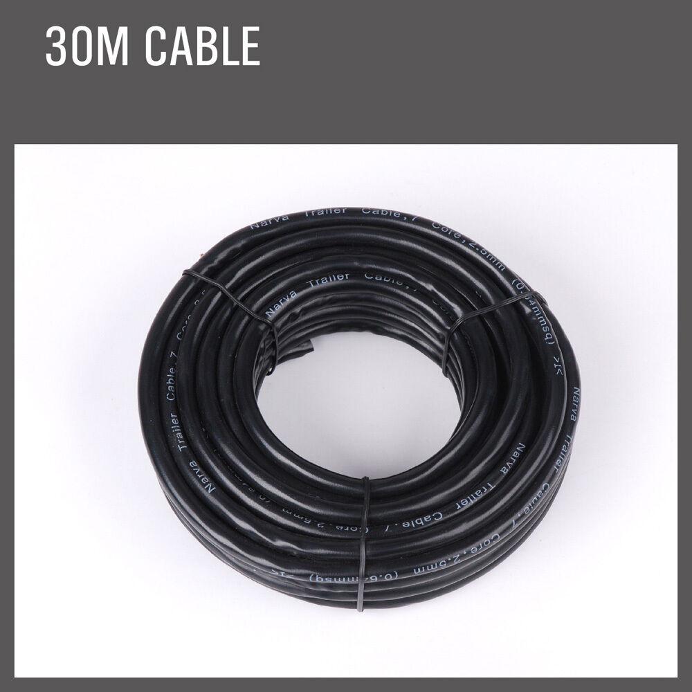 30M x 5 Core Wire Cable Trailer Cable Automotive Boat Caravan Truck Coil V90 PVC 5