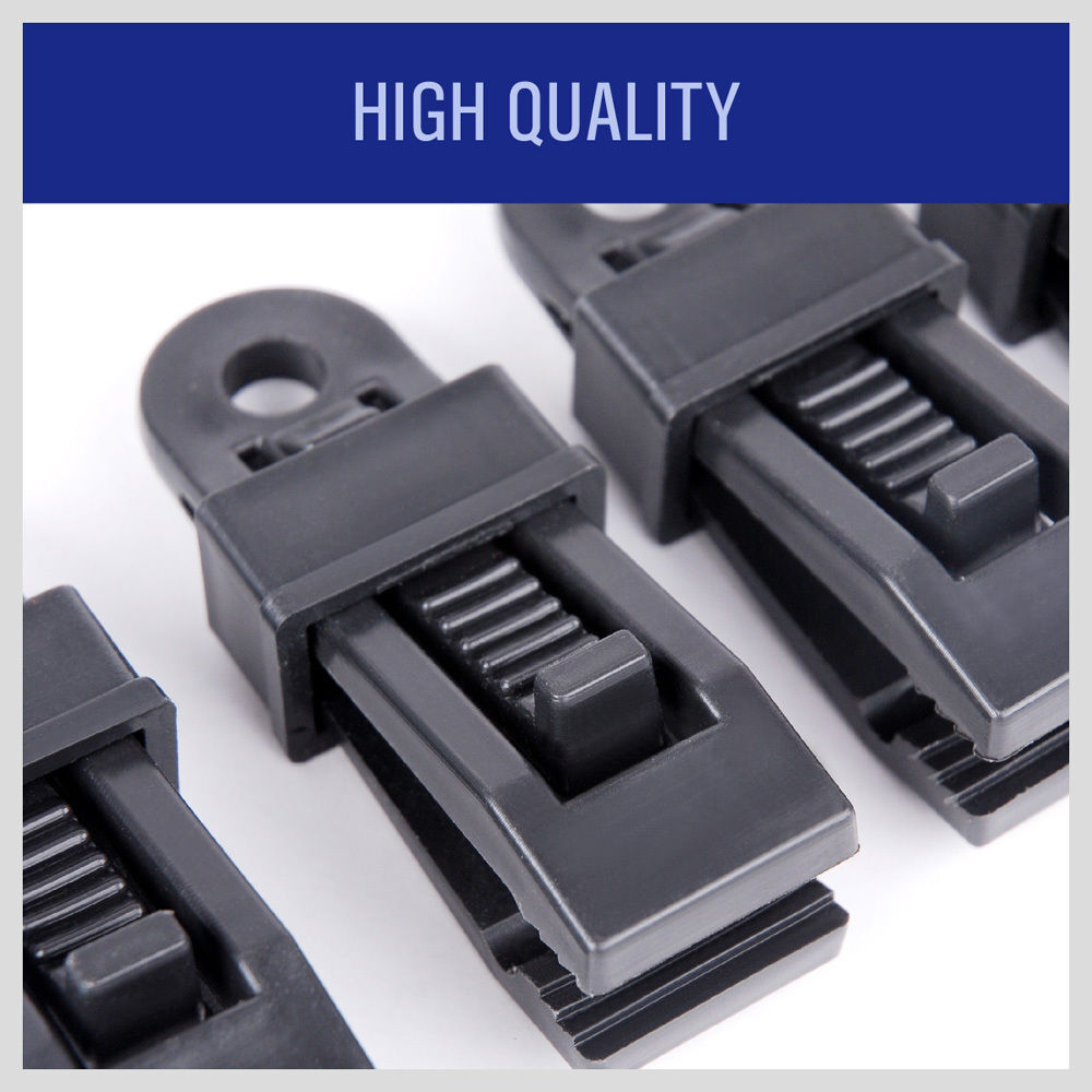 24Pc Camping Awning Tarp Clips Tent Clamps Set Snap Hanger Tighten Survival Tool 3