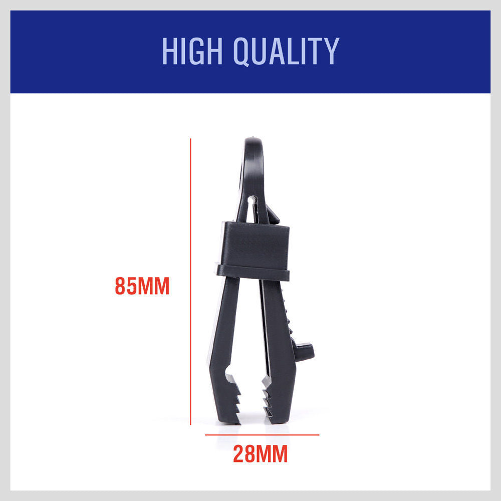 24Pc Camping Awning Tarp Clips Tent Clamps Set Snap Hanger Tighten Survival Tool 5