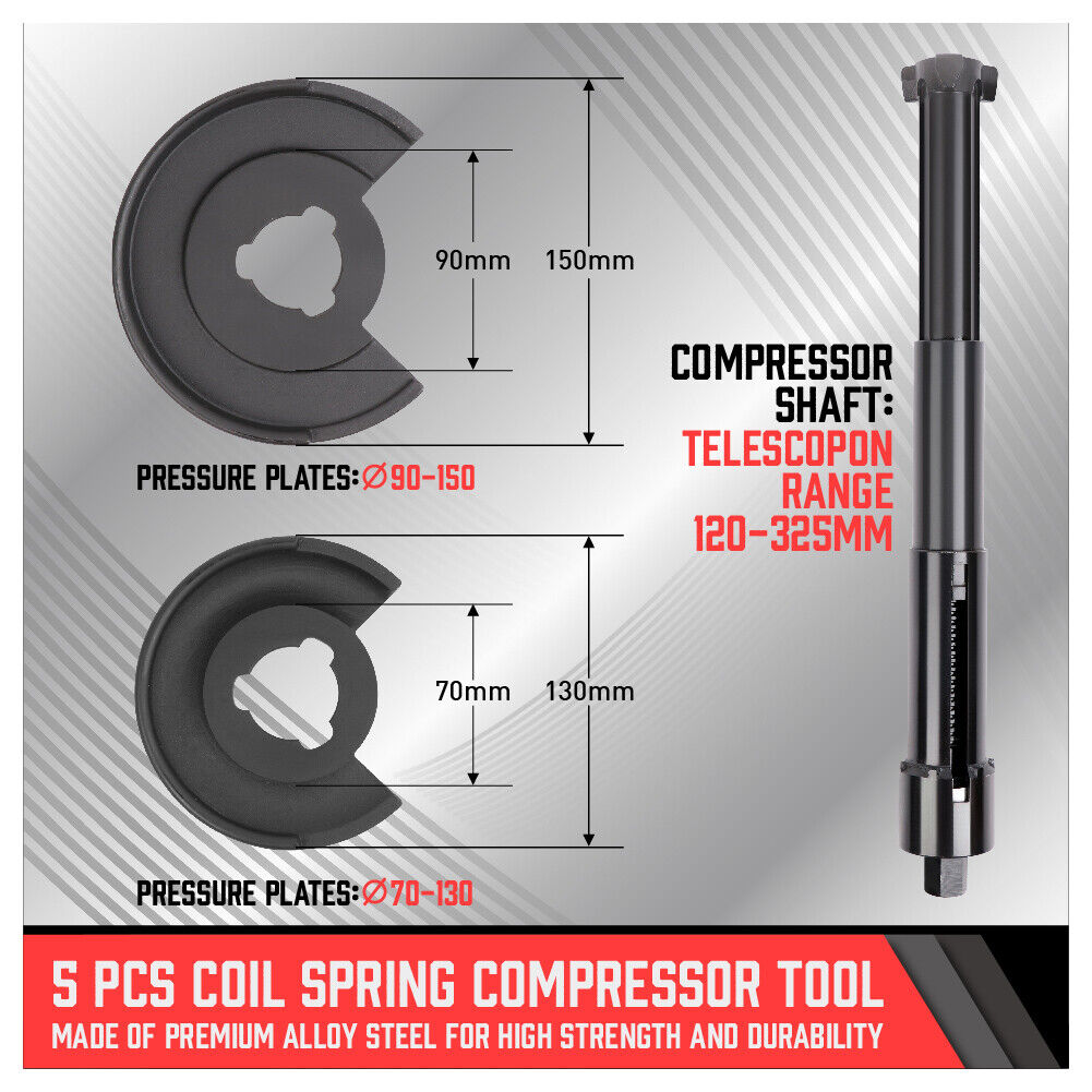 Coil Spring Compressor Tool Strut Front Rear Suspension Repair for Mercedes Benz 3