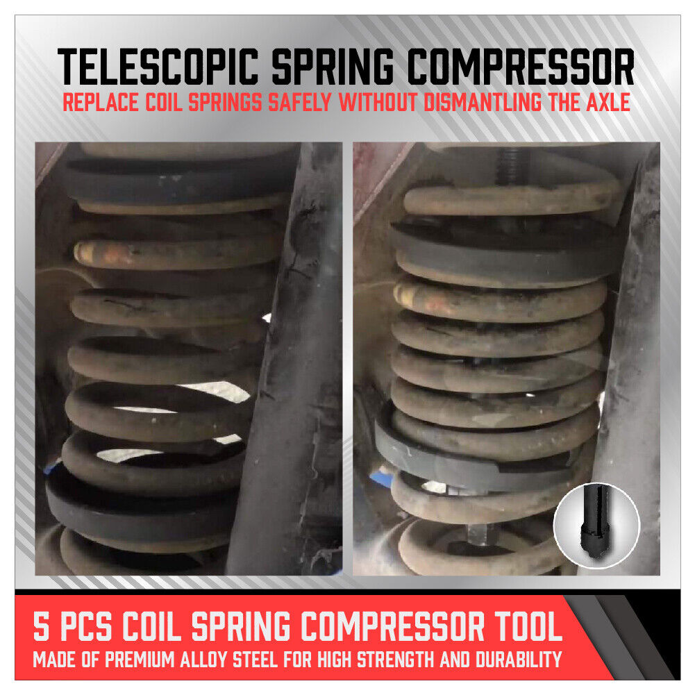 Coil Spring Compressor Tool Strut Front Rear Suspension Repair for Mercedes Benz 6