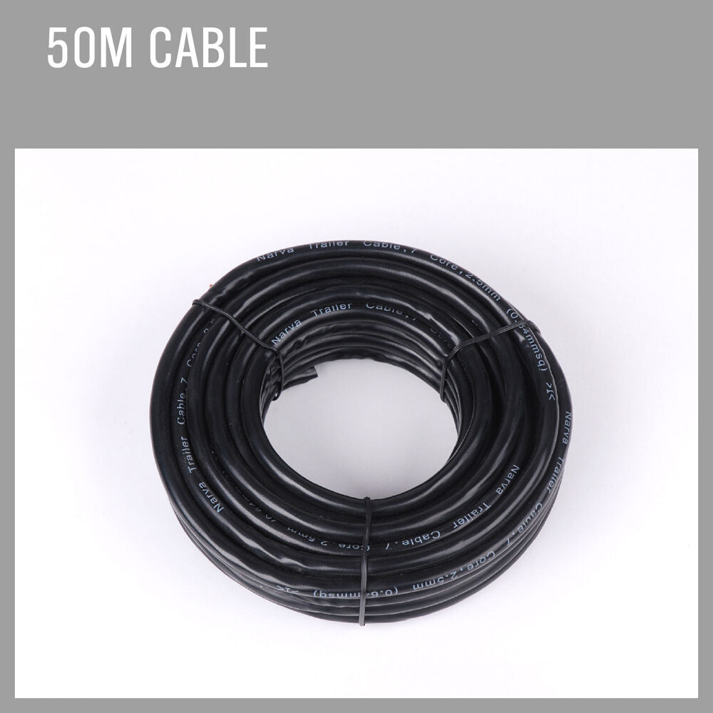 50M x 5 Core Wire Cable Trailer Cable Automotive Boat Caravan Truck Coil V90 PVC 5