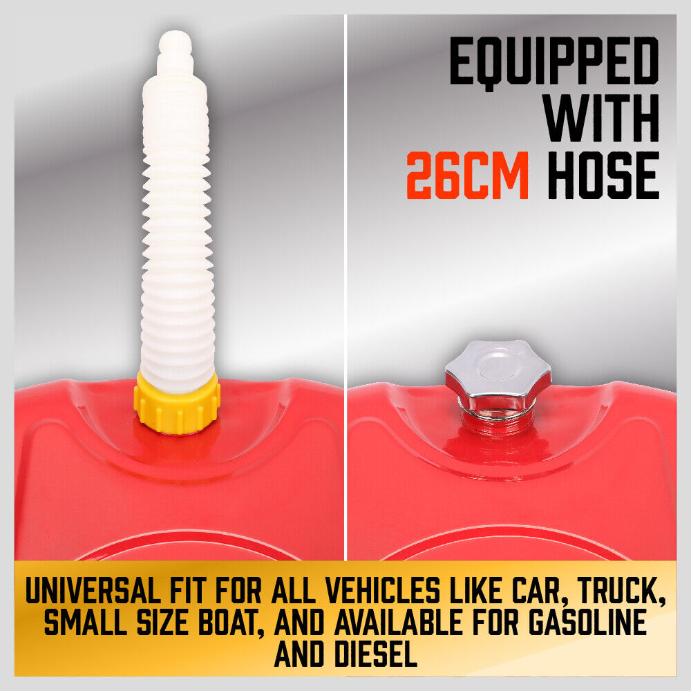 20L Fuel Can Jerry Can Petrol Diesel Spare Container Portable Fuel Tank 4