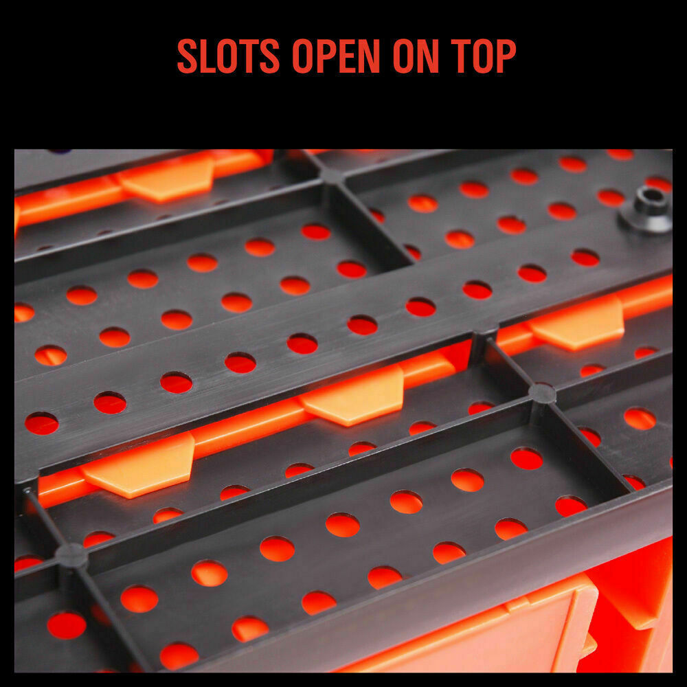 30 Bins Tool Storage Wall Mounted Organiser Parts Garage Workshop Box Heavy Duty 7