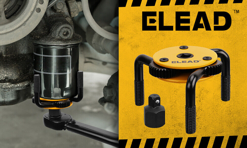 ELEAD 3" to 5-1/2" Oil Filter Wrench Set Oil Filter Removal Tool Automotive Use 3