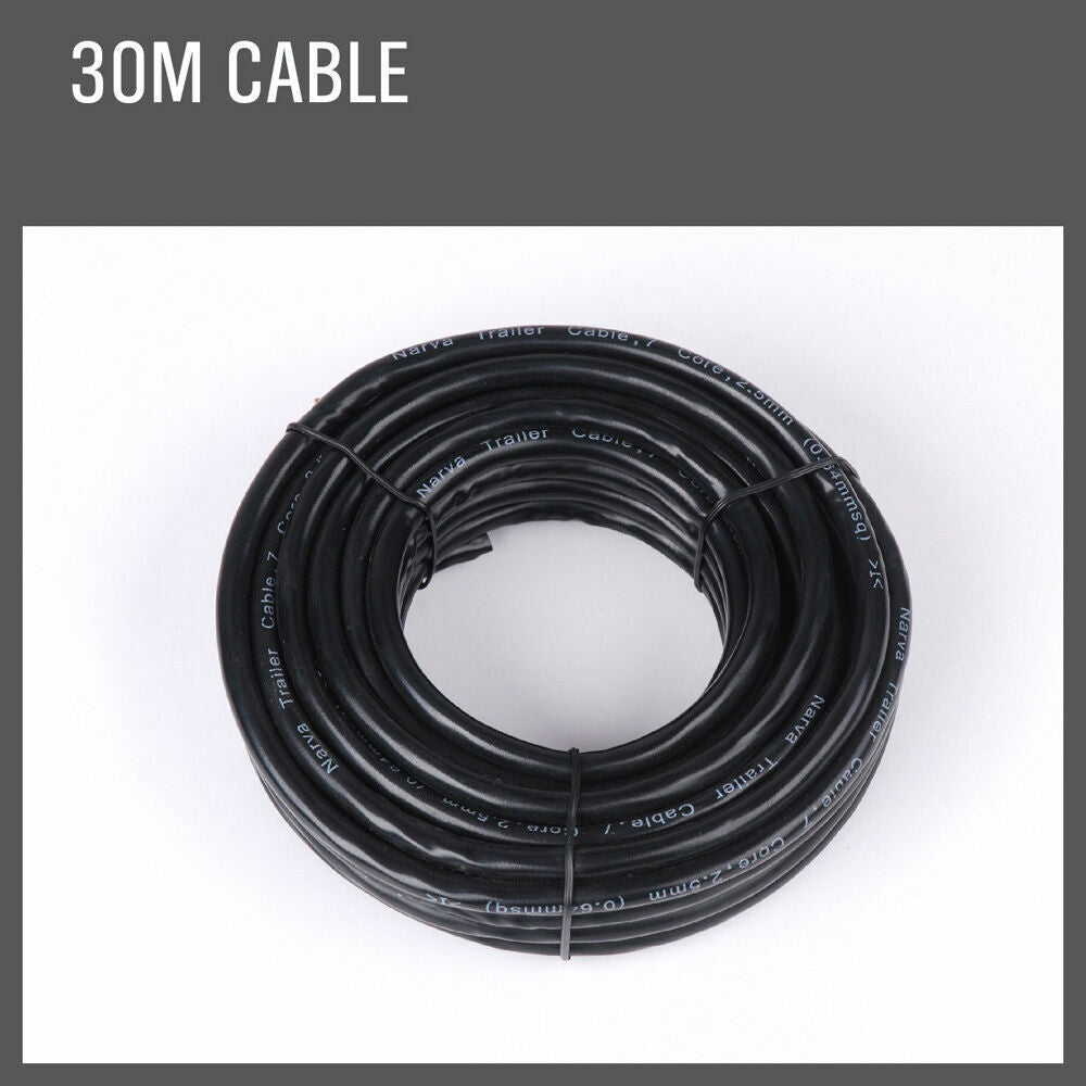 30M X 5 Core Wire Cable Trailer Cable Automotive Boat Caravan Truck Coil V90 PVC 4