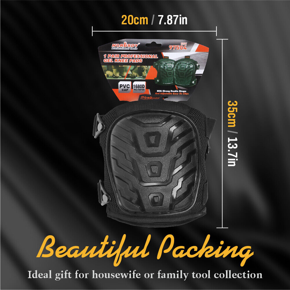 HORUSDY Knee Pads Work Safety Senior Gel Cushion High Density Foam Padding Pair 10