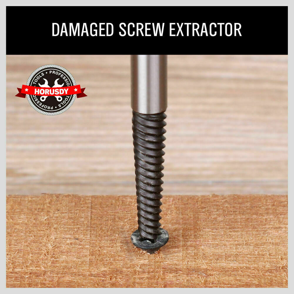 New 6Pc Damaged Screw Extractor Ezy Set Easy Out Broken Screw Bolt Remover Kit 4