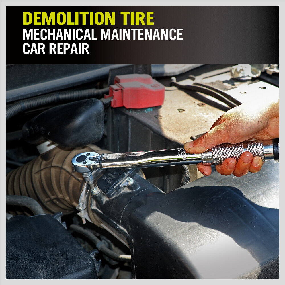 1/4" Drive Click Torque Wrench 5-25NM Ratchet Spanner Adjustable Hand Repair New 10