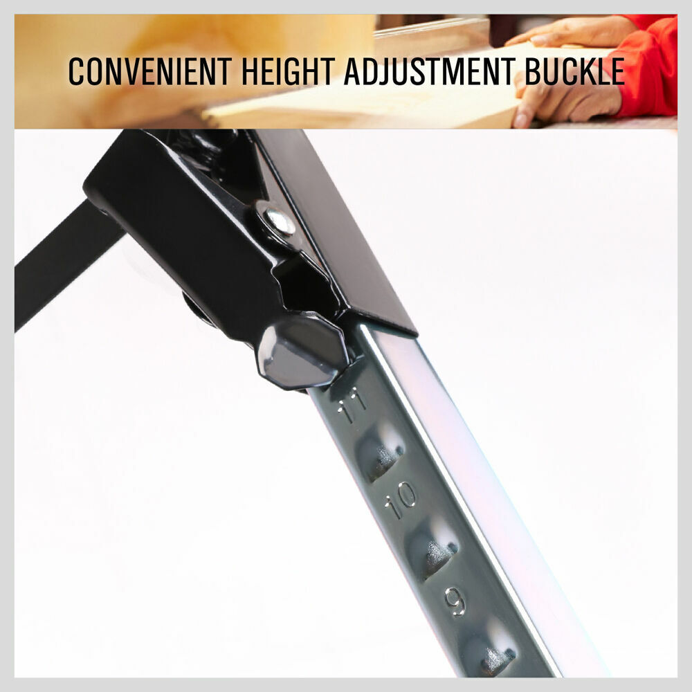 2Pc Mastercraft Sawhorse Metal Folding Non-slip Surface Saw Horse 120KG Capacity 8