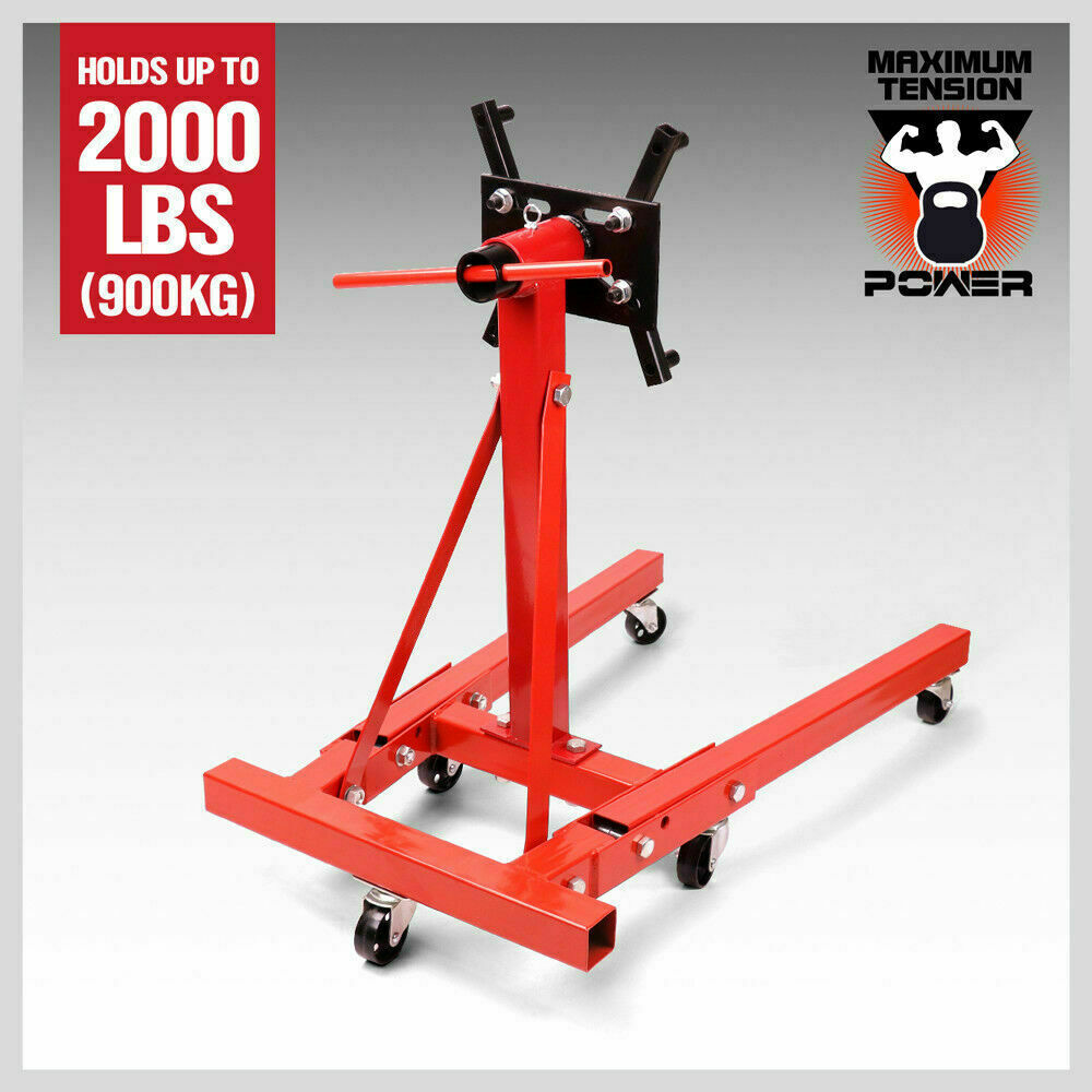 Heavy Duty Engine Stand Workshop Car Auto Folding Crane Hoist 900kg Loading 5