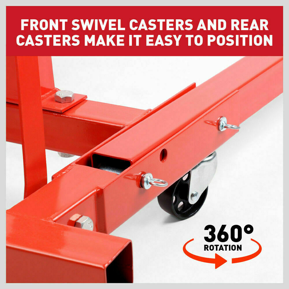 Heavy Duty Engine Stand Workshop Car Auto Folding Crane Hoist 900kg Loading 7