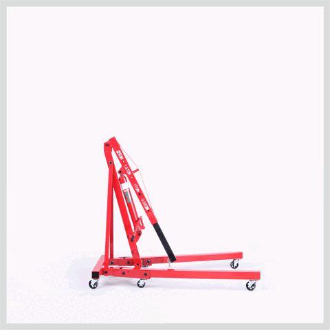 2-Ton Hydraulic Engine Crane Foldable Hoist Stand for Mobile Garage Lifting- Workshop Essential 29