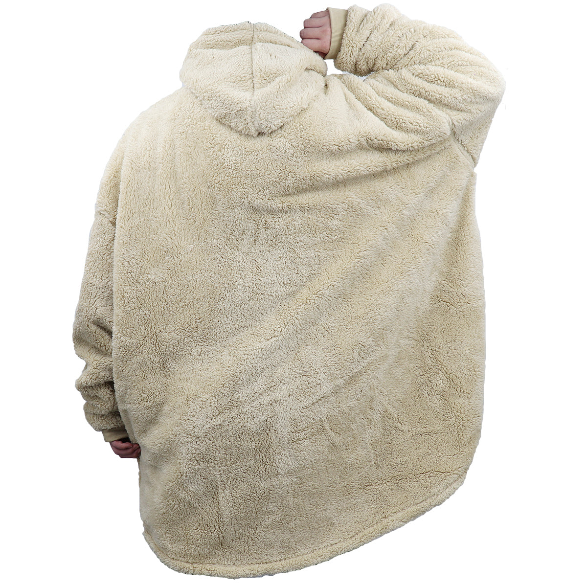 Oversized Soft Pullover Plain Hoodie Warm Fleece Blanket Plush Winter Sweatshirt, Hot Pink, Adult 5