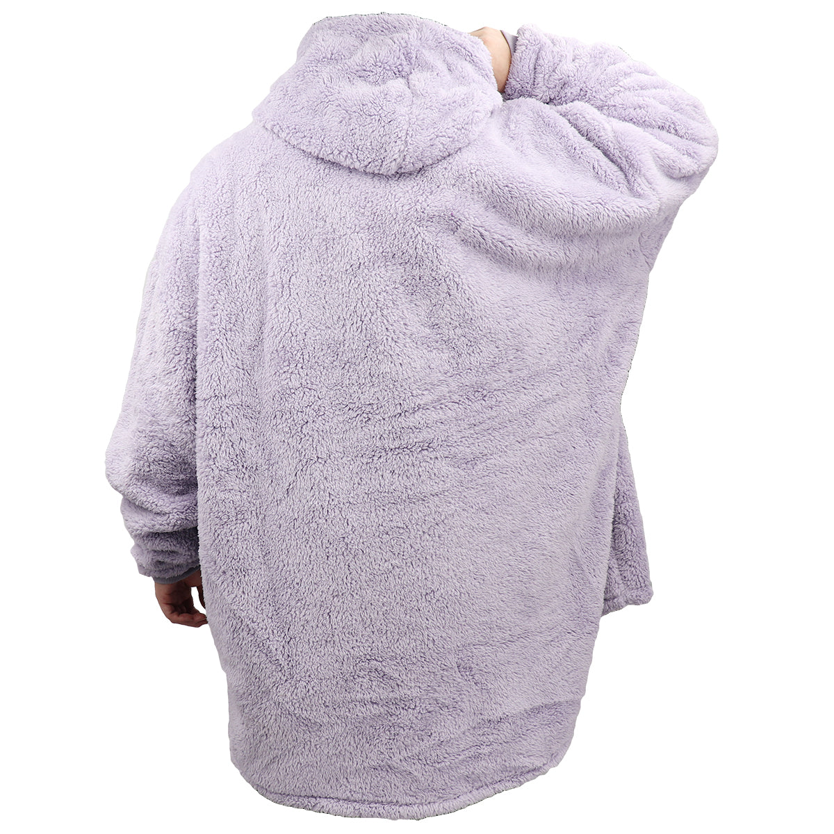 Oversized Soft Pullover Plain Hoodie Warm Fleece Blanket Plush Winter Sweatshirt, Hot Pink, Adult 8