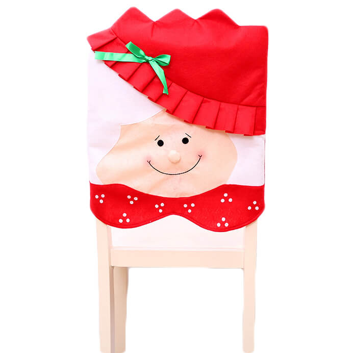 6x Christmas Cute Lady Santa Hat Chair Covers Dinner Home Décor Ornaments Gift, Mr Santa 5