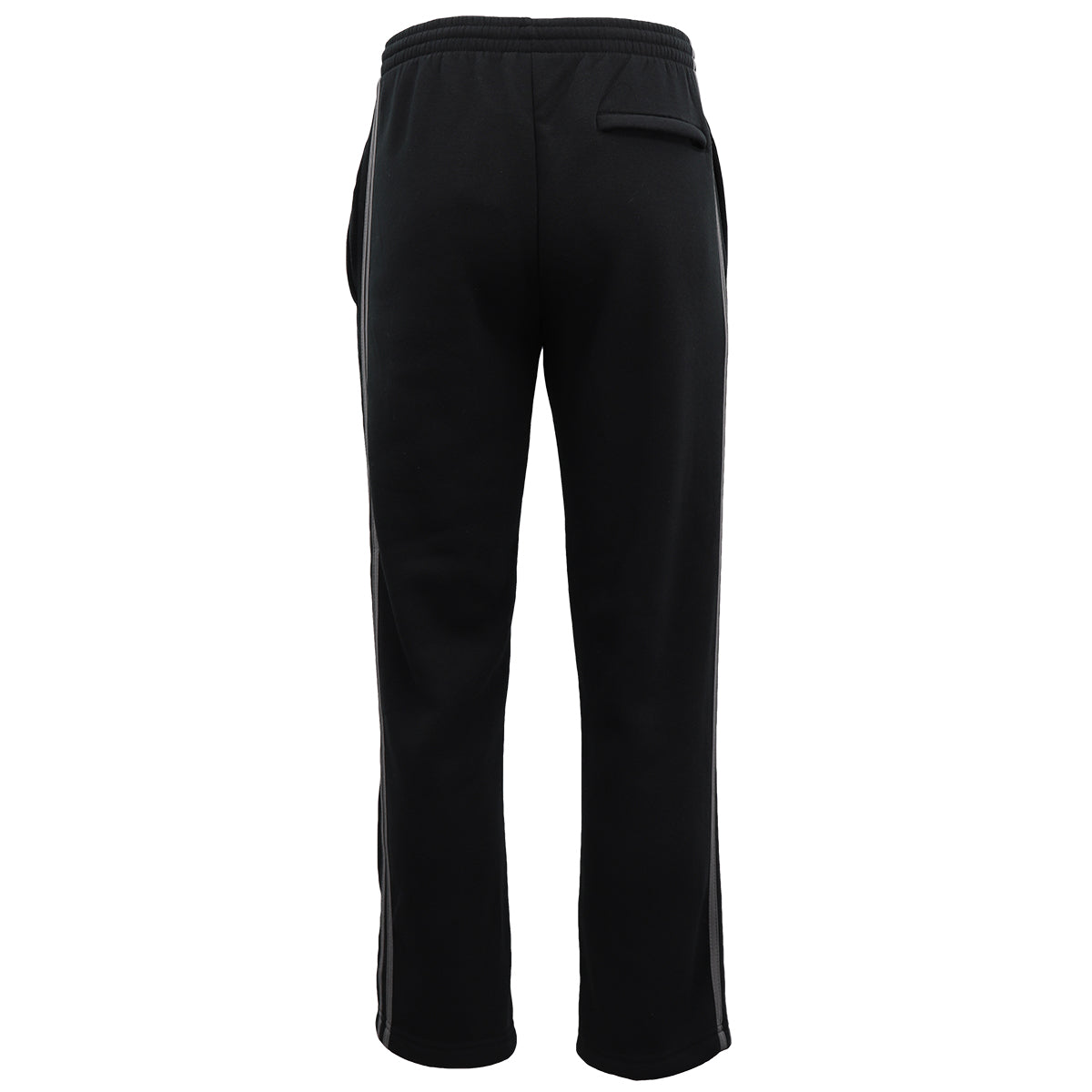 Men's Fleece Casual Sports Track Pants w Zip Pocket Striped Sweat Trousers S-6XL, Black w Grey Stripes, 2XL 5