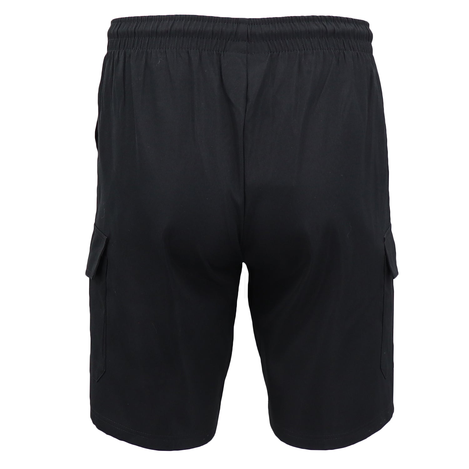 Men's Cargo Shorts 4 Pockets Cascual Work Trousers Active Pants Elastic Waist, Black, S 3