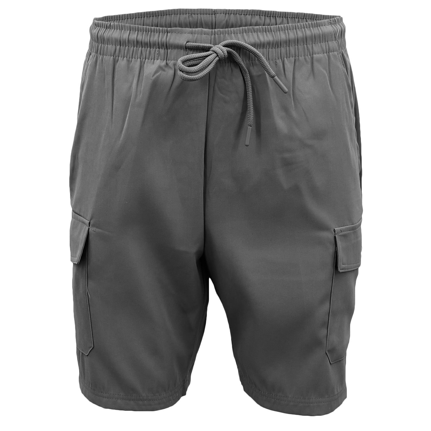Men's Cargo Shorts 4 Pockets Cascual Work Trousers Active Pants Elastic Waist, Khaki, XL 8