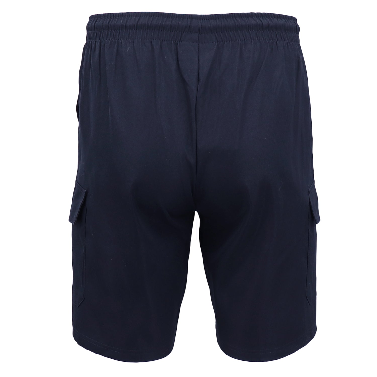 Men's Cargo Shorts 4 Pockets Cascual Work Trousers Active Pants Elastic Waist, Navy, L 3