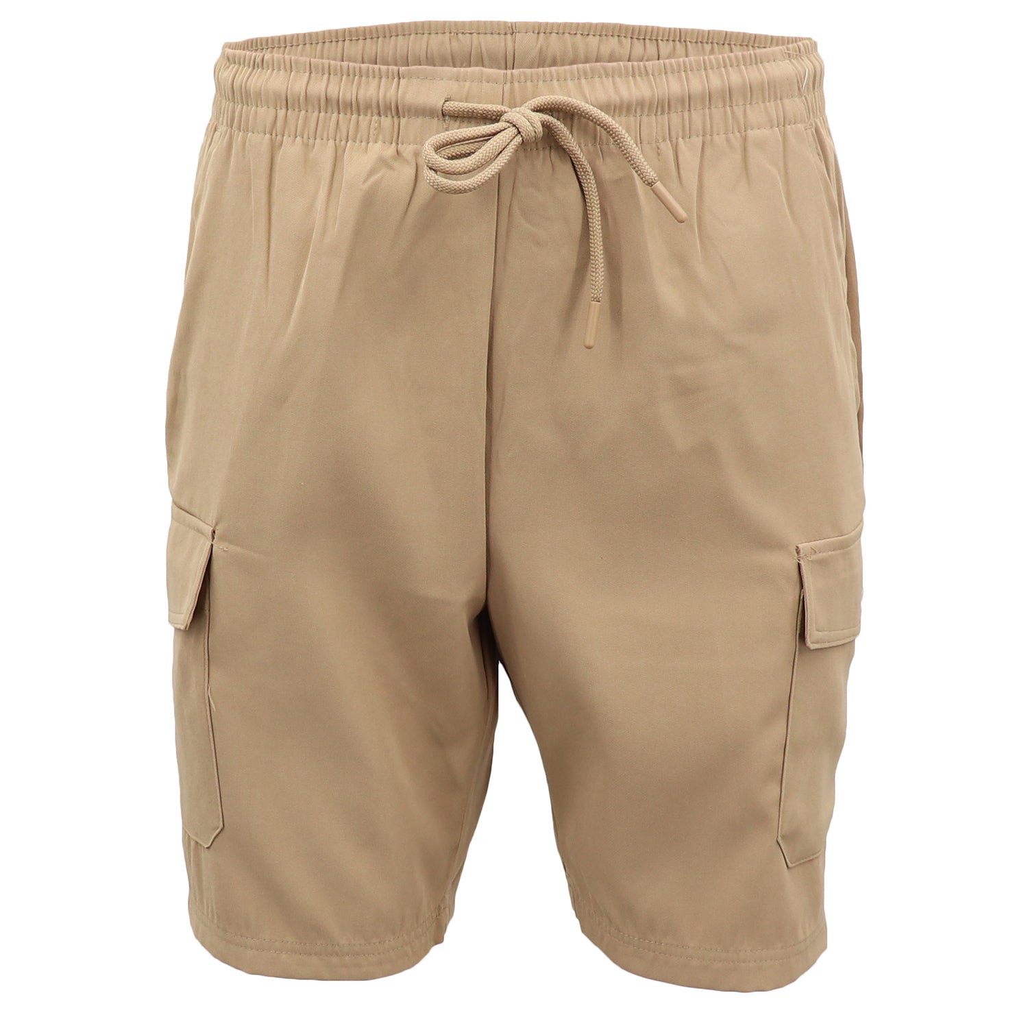 Men's Cargo Shorts 4 Pockets Cascual Work Trousers Active Pants Elastic Waist, White, XL 8