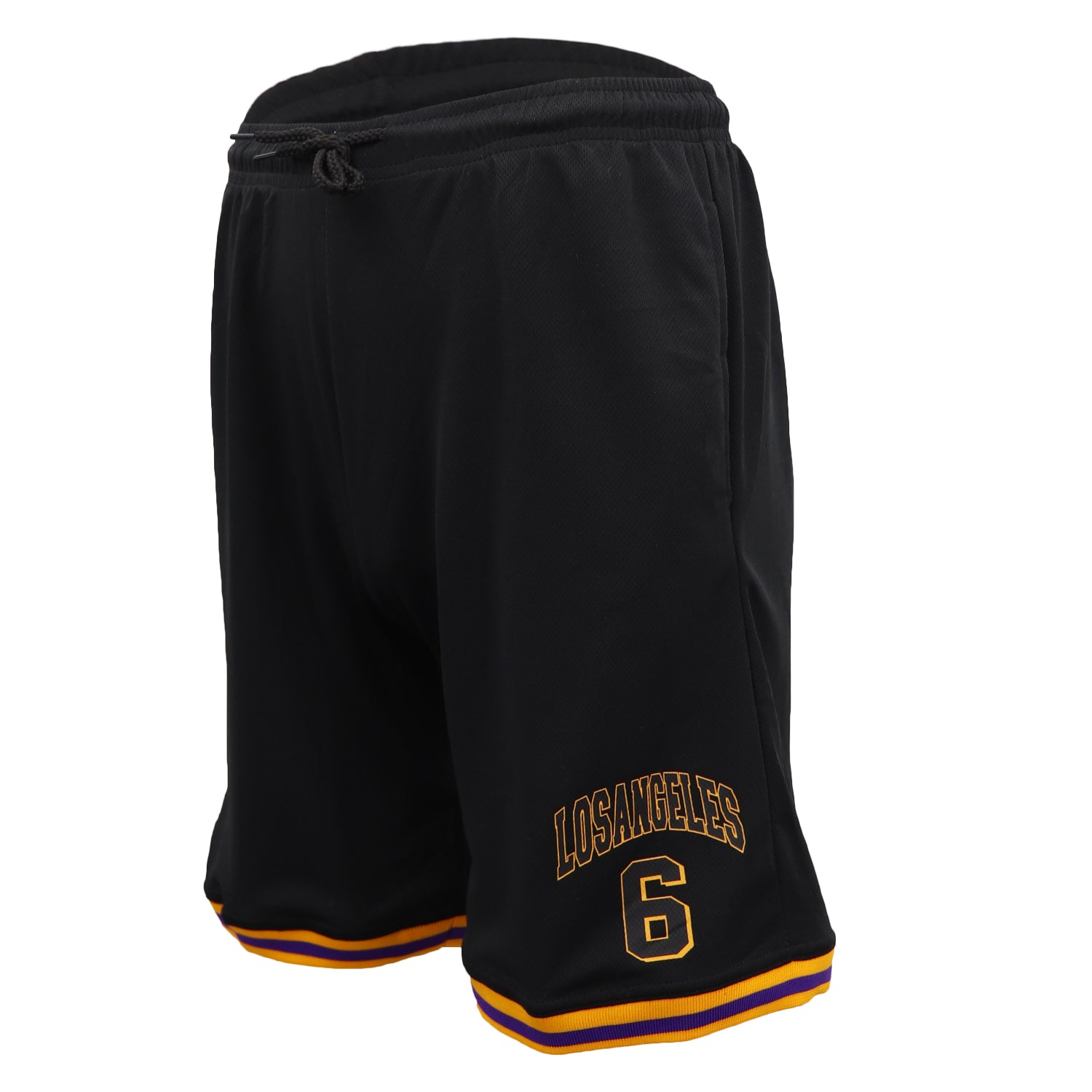 Men's Basketball Sports Shorts Gym Jogging Swim Board Boxing Sweat Casual Pants, Black - Los Angeles 6, M 3