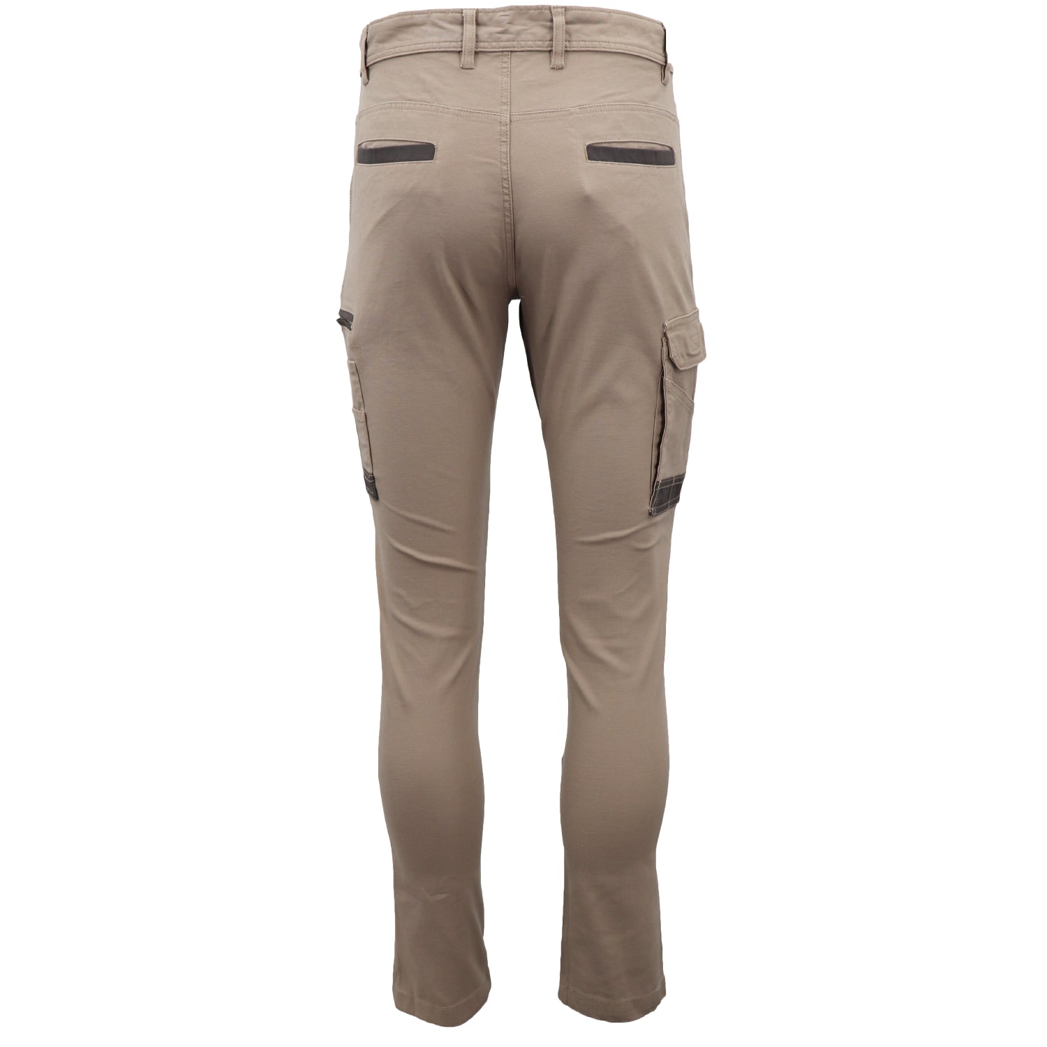 Men's Cotton Drill Cargo Work Pants UPF 50+ 13 Pockets Tradies Workwear Trousers, Black, 36 7