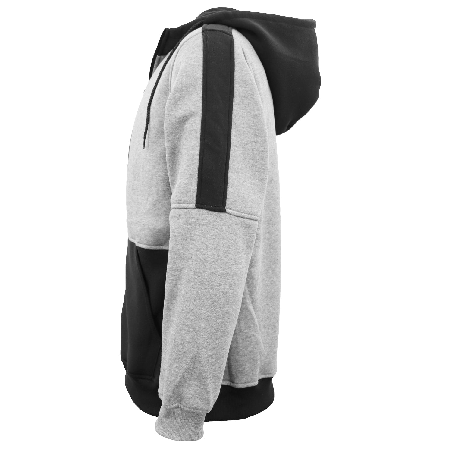 Men's Adult Full Zip Hoodie Jumper Active Two-Tone Jacket Coat Sports Zip Pocket, Navy, 2XL 12