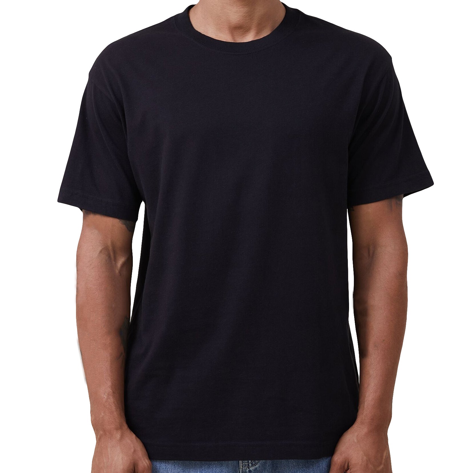 Adult 100% Cotton T-Shirt Unisex Men's Basic Plain Blank Crew Tee Tops Shirts, Aqua, L 4