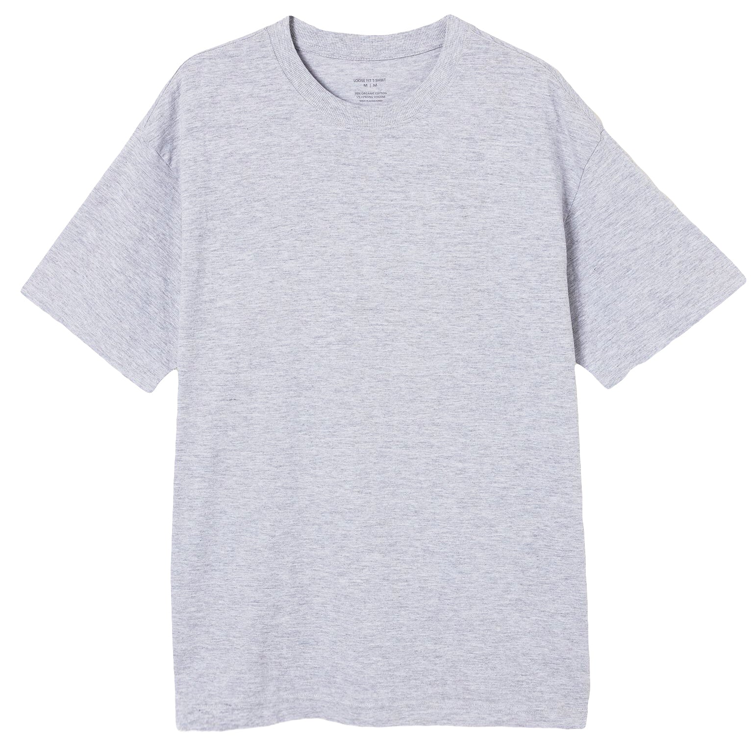 Adult 100% Cotton T-Shirt Unisex Men's Basic Plain Blank Crew Tee Tops Shirts, Light Grey, S