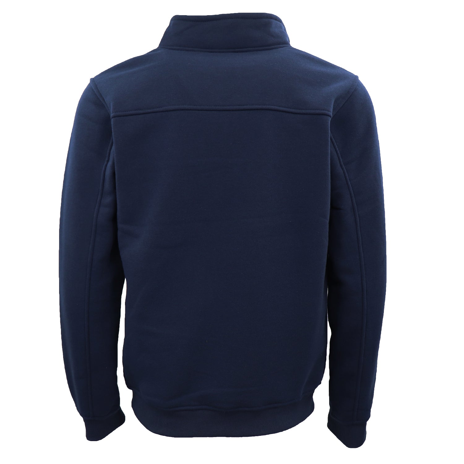 New Men's Unisex Adult Half-Zip Fleece Jumper Pullover Stand Collar Jacket Shirt, Navy, 3XL 4
