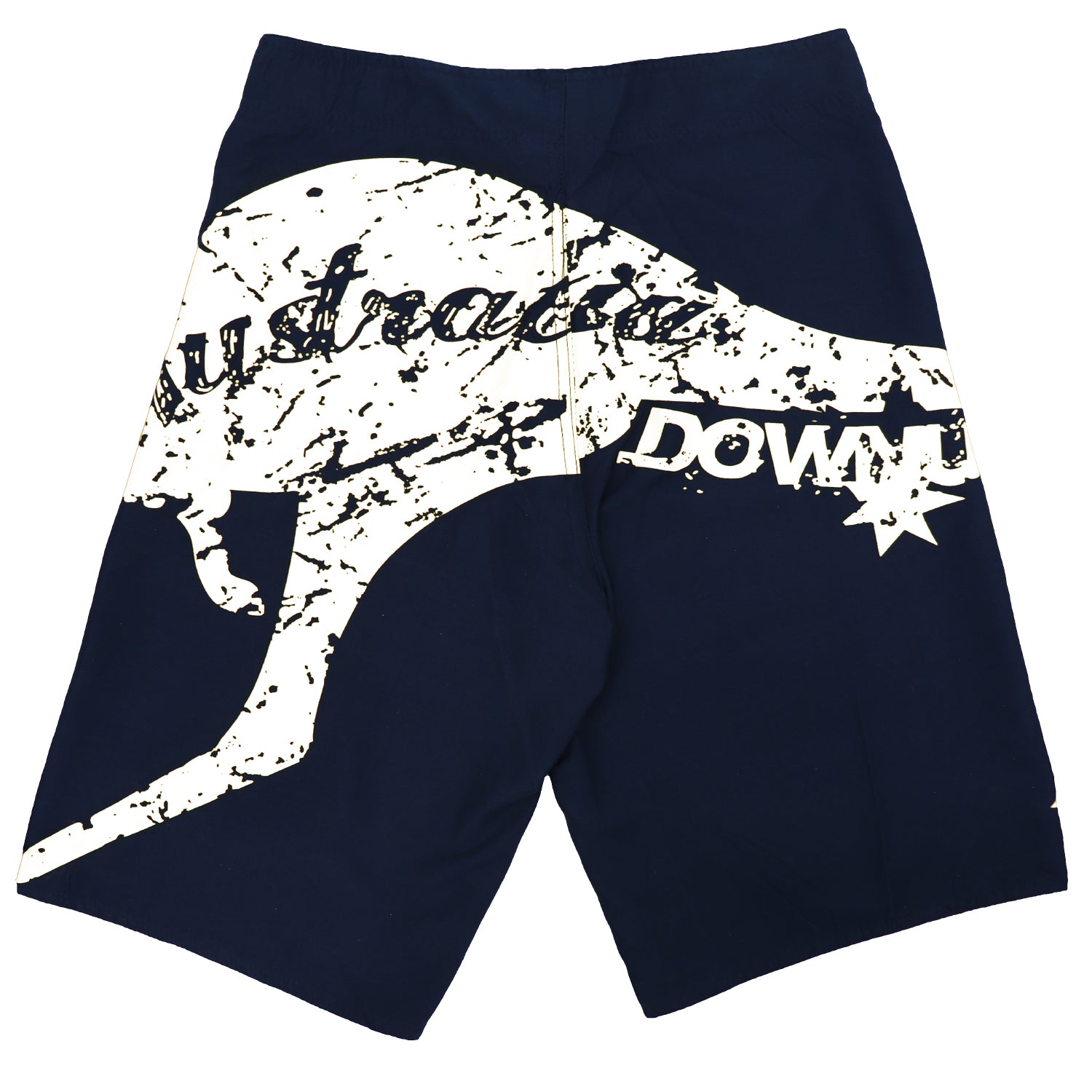 Men's Adult Board Shorts Australia Day Kangaroo Down Under Souvenir Beach Wear, Navy/Yellow, L 7