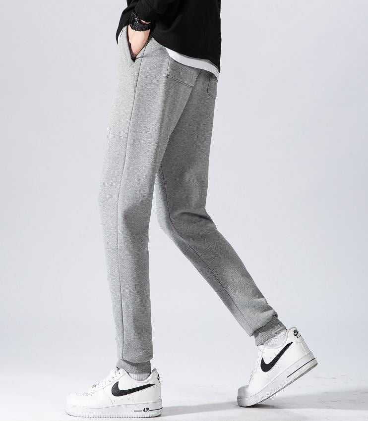 Men's Fleece Slim Trackpant Sport Joggers w Zipped Pockets Gym Casucal Trousers, Dark Grey, S 13