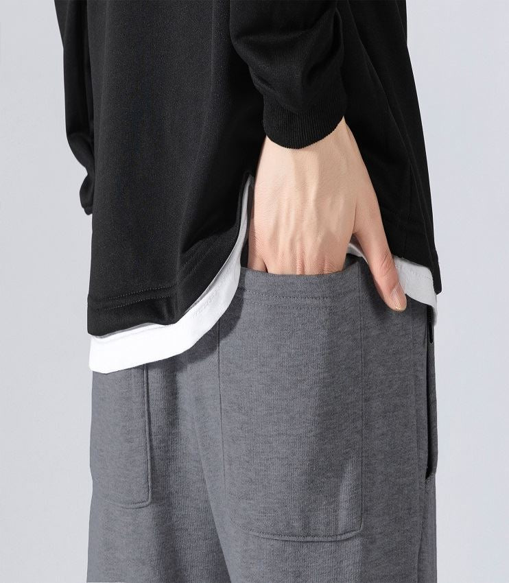 Men's Fleece Slim Trackpant Sport Joggers w Zipped Pockets Gym Casucal Trousers, Dark Grey, L 10