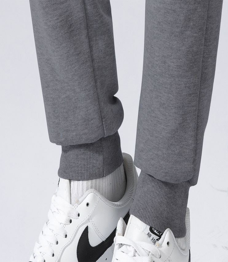 Men's Fleece Slim Trackpant Sport Joggers w Zipped Pockets Gym Casucal Trousers, Dark Grey, L 12